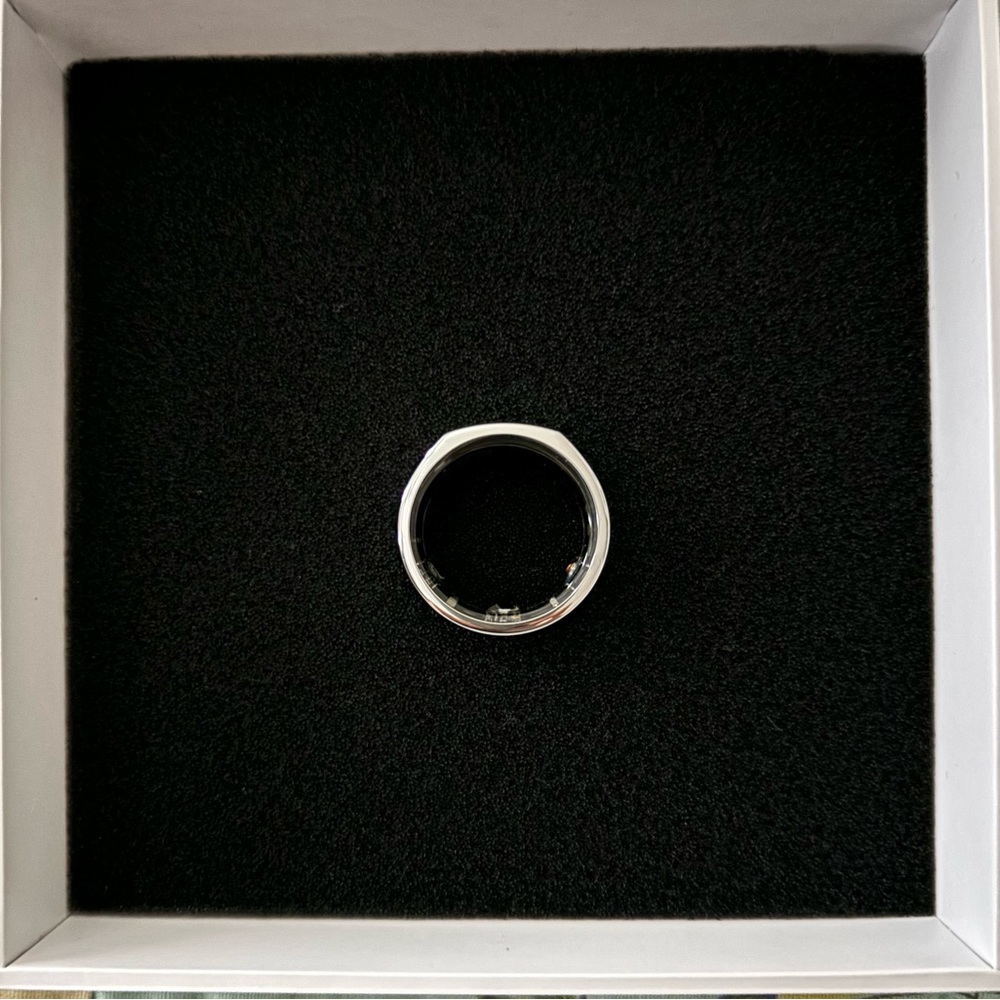 OURA Ring Gen3 Heritage Model in Silver U.S. Size 9 Health/Fitness Tracker